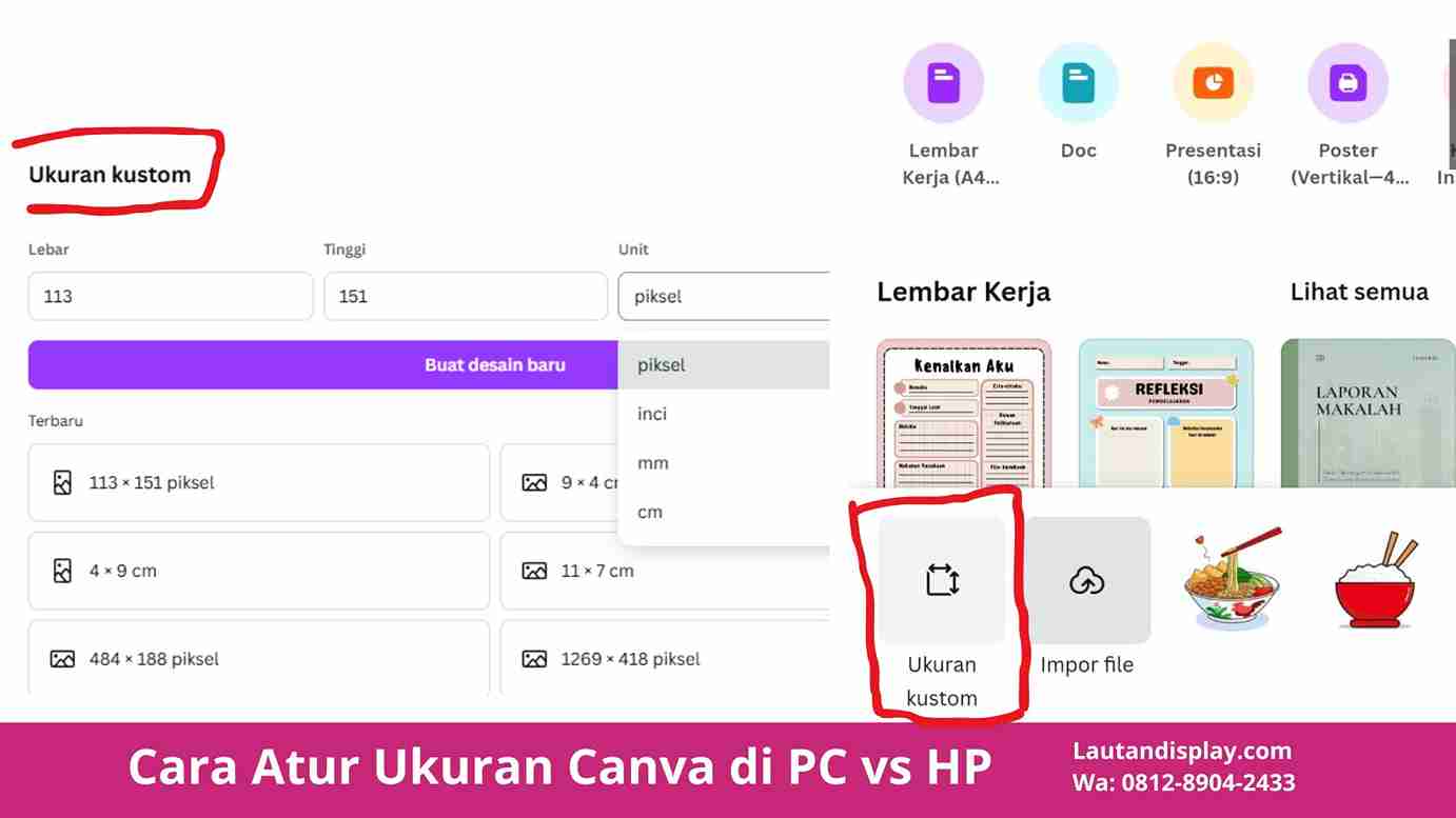 Ukuran X Banner Di Canva - Lautan Display